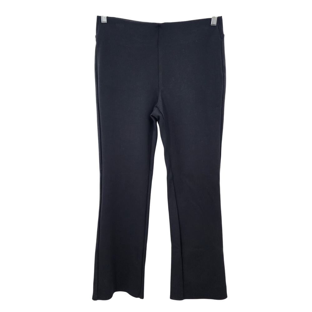 Soft Surroundings Pull On Black Bootcut Pants Small Petite Stretch Ponte‎ Knit